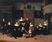 OSTADE, Adriaen Jansz. van Portrait of a Family jg oil painting on canvas